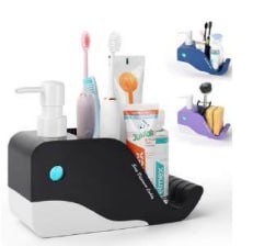 Hand soap dispenser withtoothbrush holder