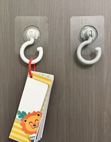 360 Degrees Transparent Ceiling Hook black