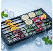 Silicone ice cube tray