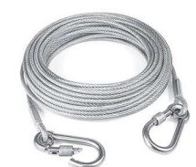 10 METER HEAVY DUTY CLOTHES DRYING ROPE WITH HOOKS