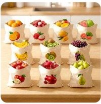 10 pcs Reusable Cotton Fruit Grocery bag