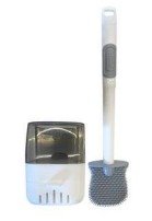 Silicone push toilet brush with Drain Box