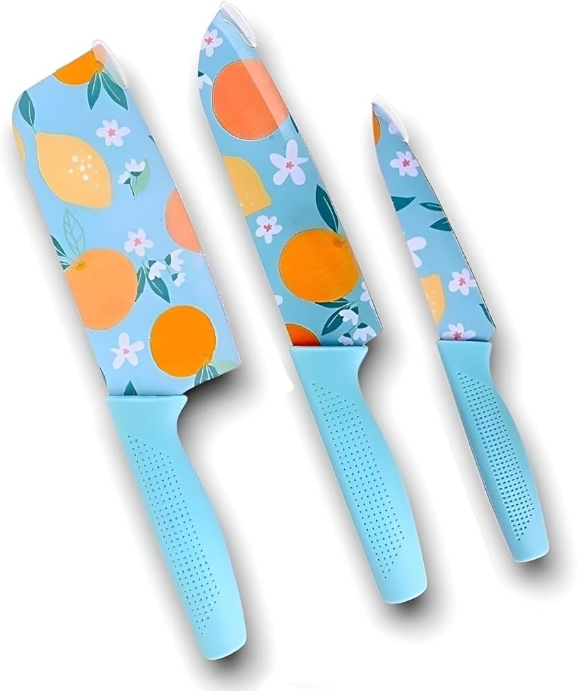3 PCS Printed Knife Set