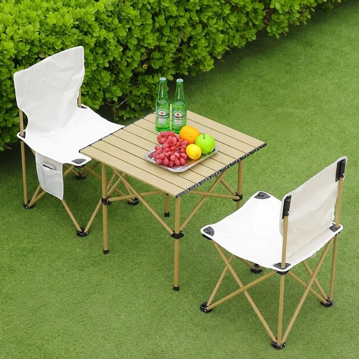 Portable Folding Camping Table & Chair Set