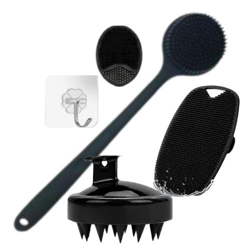 Silicone Bath Brush Set